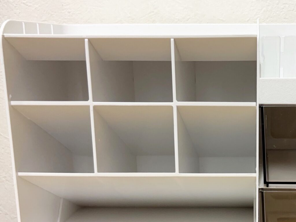 ダイソー引き出しケースのペン収納部分