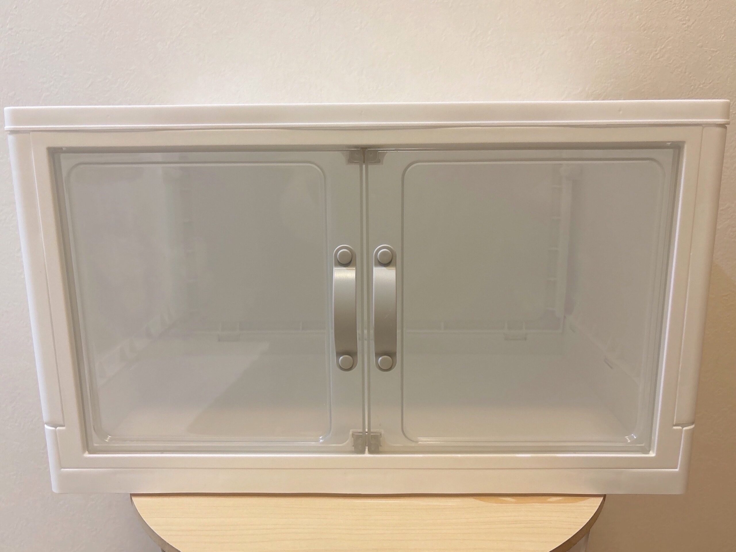 ダイソーの前扉付きジョイント収納ケース